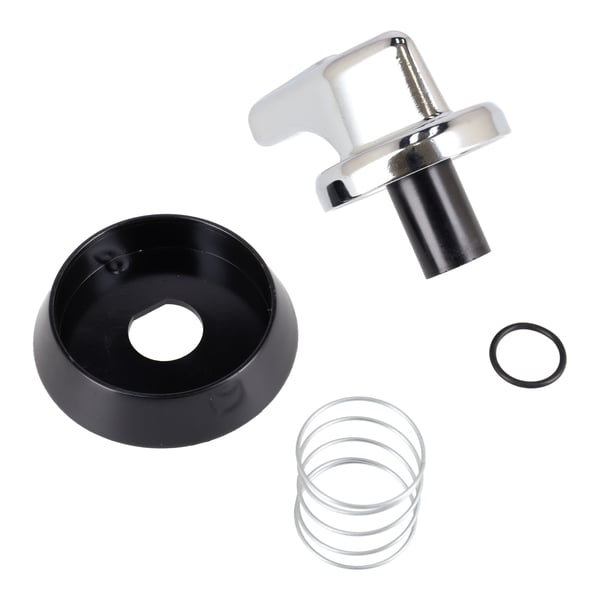 Control Knob, Silver & Black