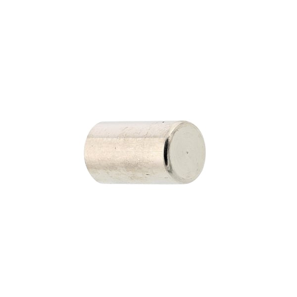Push Button Round Metal Satin Silver 