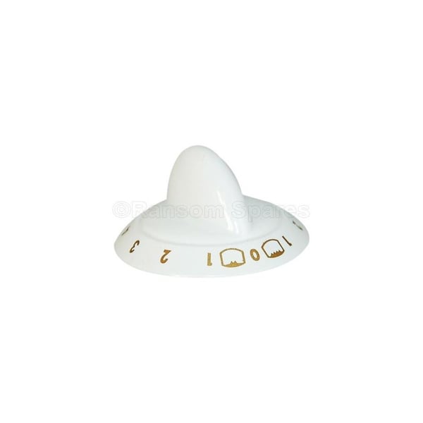 Control Knob Dual Grill White