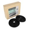 Best Cooker Hood Fan Charcoal Filter Round Shape x 2 Filters - Image 1