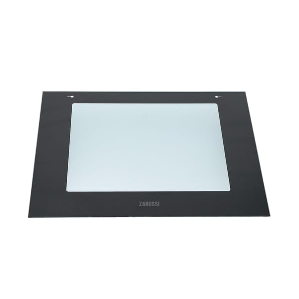 Oven Door Glass Front Black 594 X 445mm