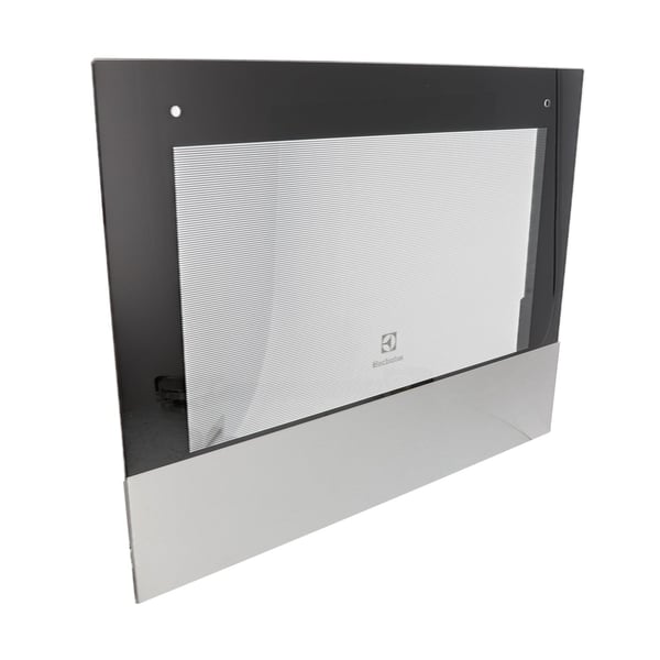 Door Front Glass Inox Silver