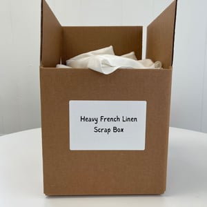 Heavy French Linen Scrap Box