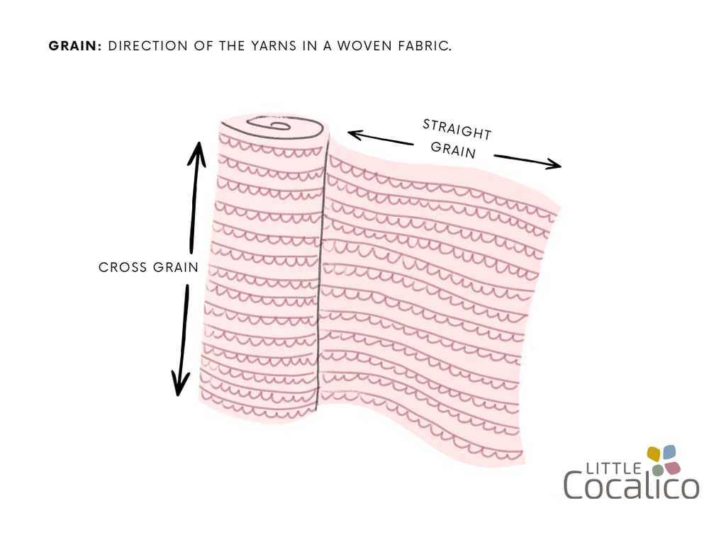 example of different grains in fabric