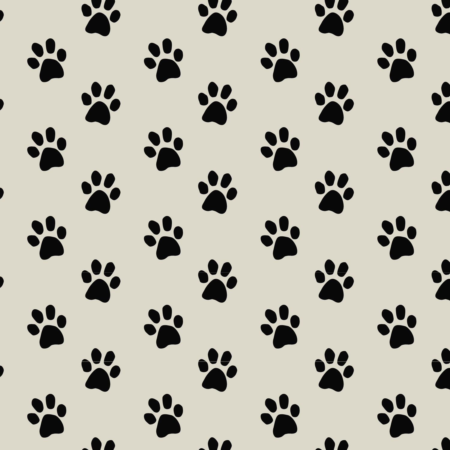 paw prints black