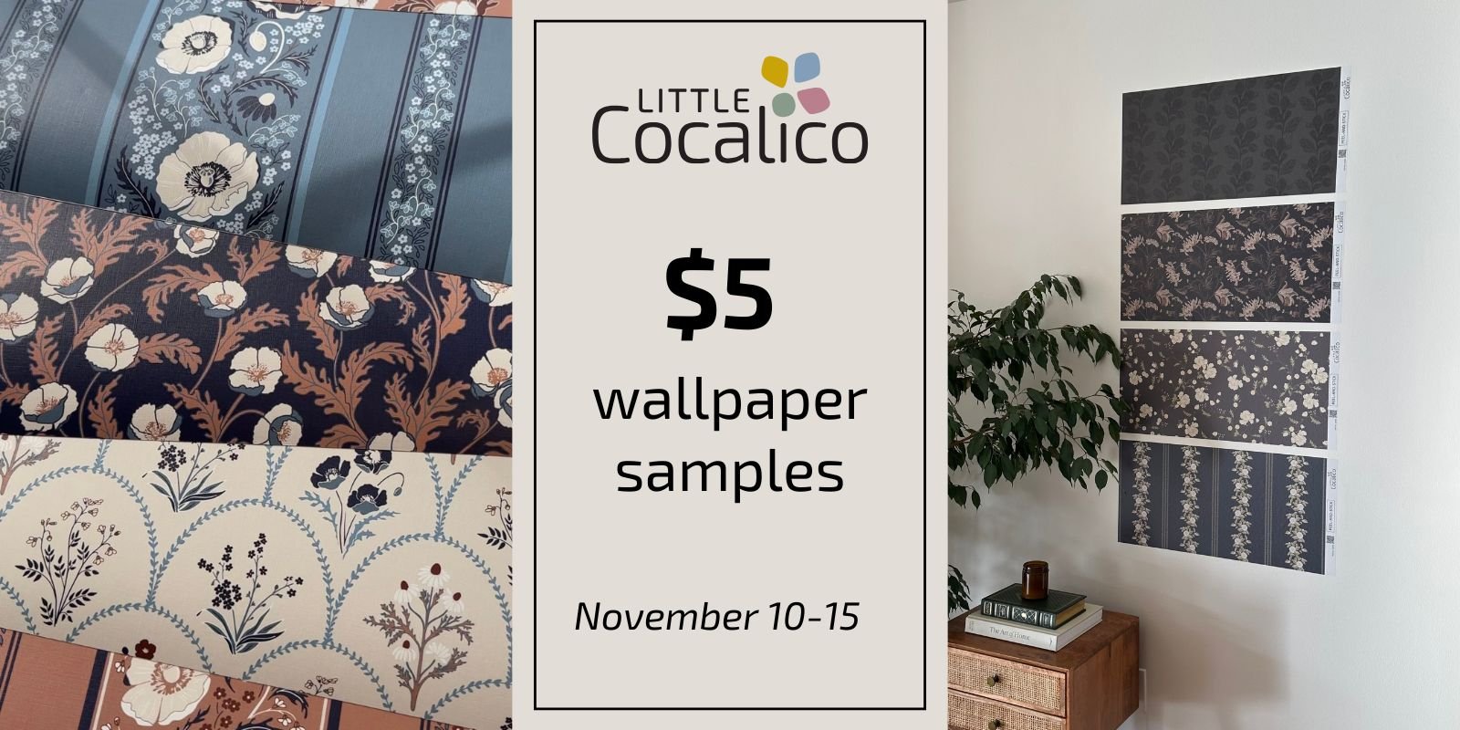 Wallpaper Sample Sale with words