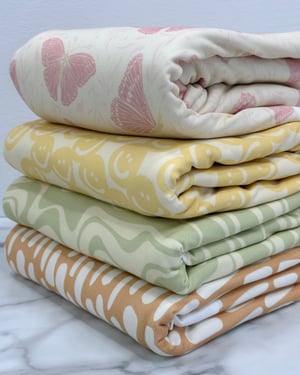 Printed Knit Fabric Scrap Box