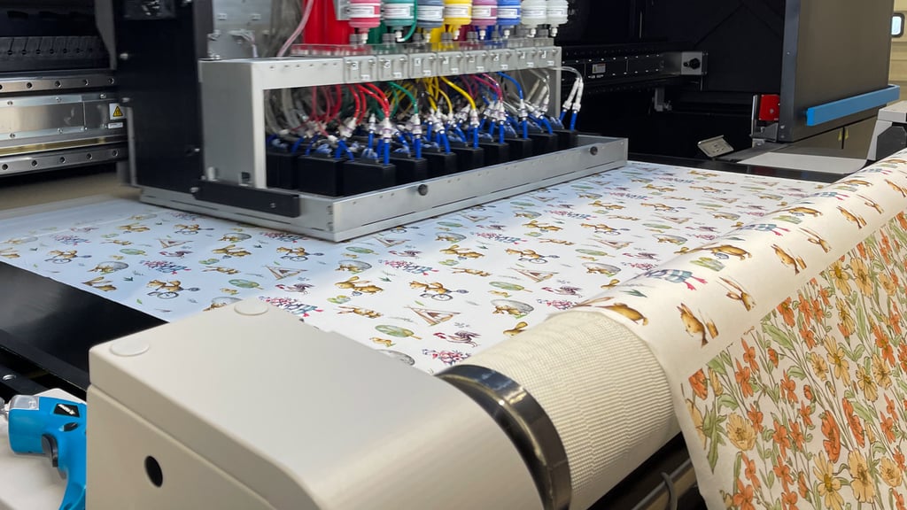 digital pigment printing fabric printing method
