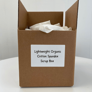 Lightweight Organic Cotton Spandex Scrap Box