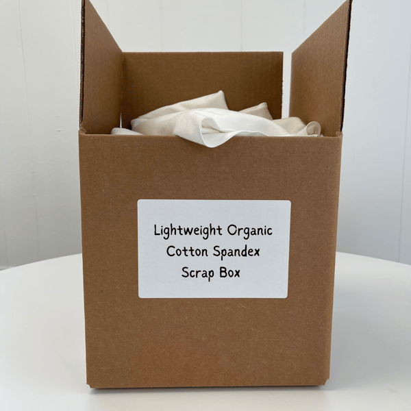 Lightweight Organic Cotton Spandex Scrap Box