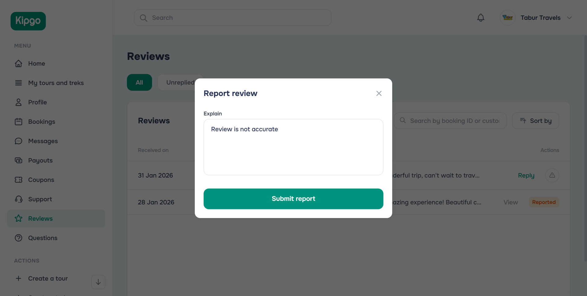 Report review