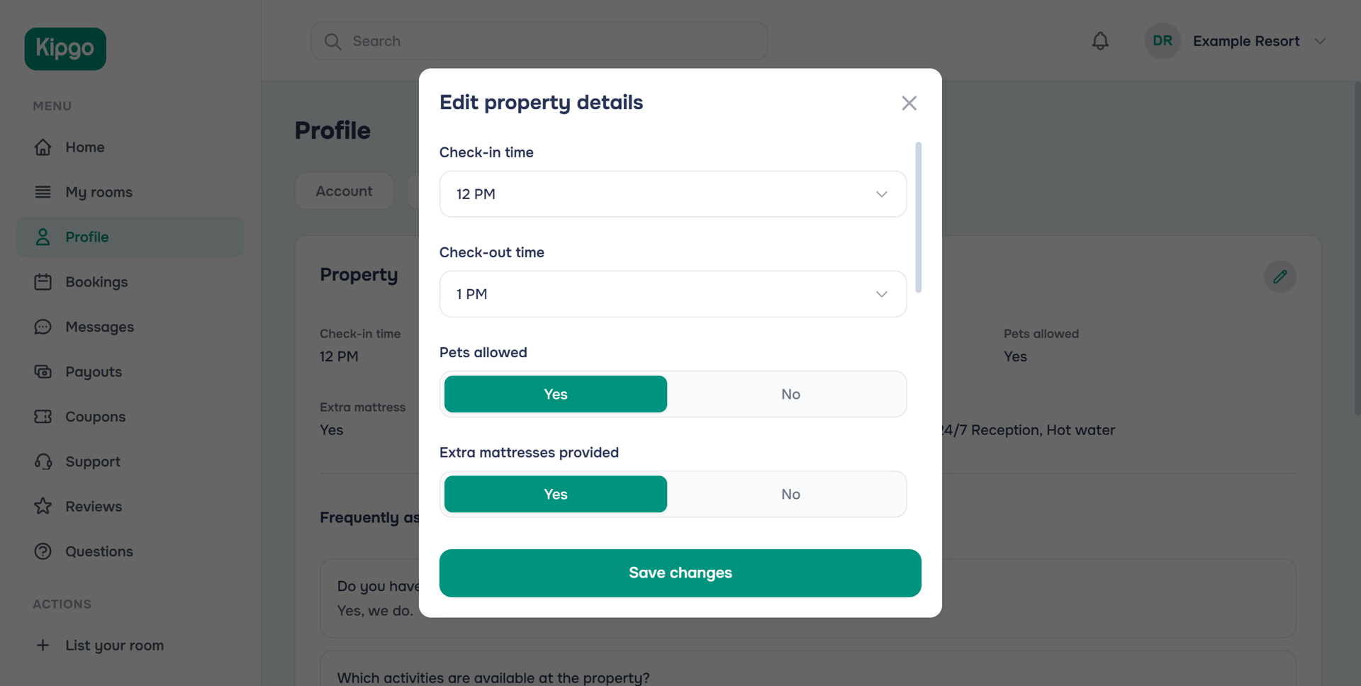 edit property details