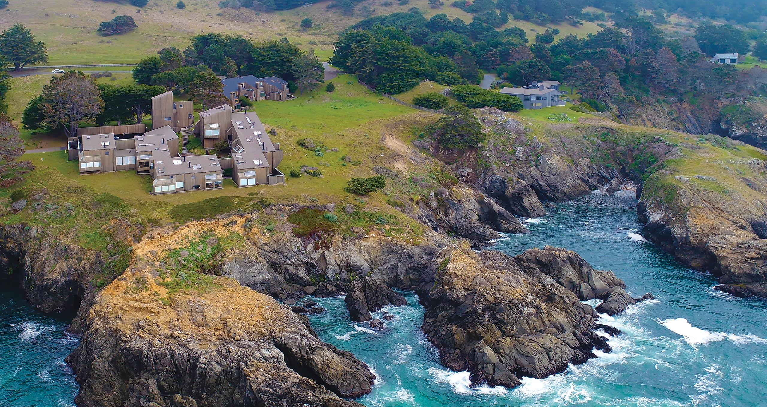Sea Ranch resort in San Francisco, as seen above the cliff for Ideas of Order Magazine