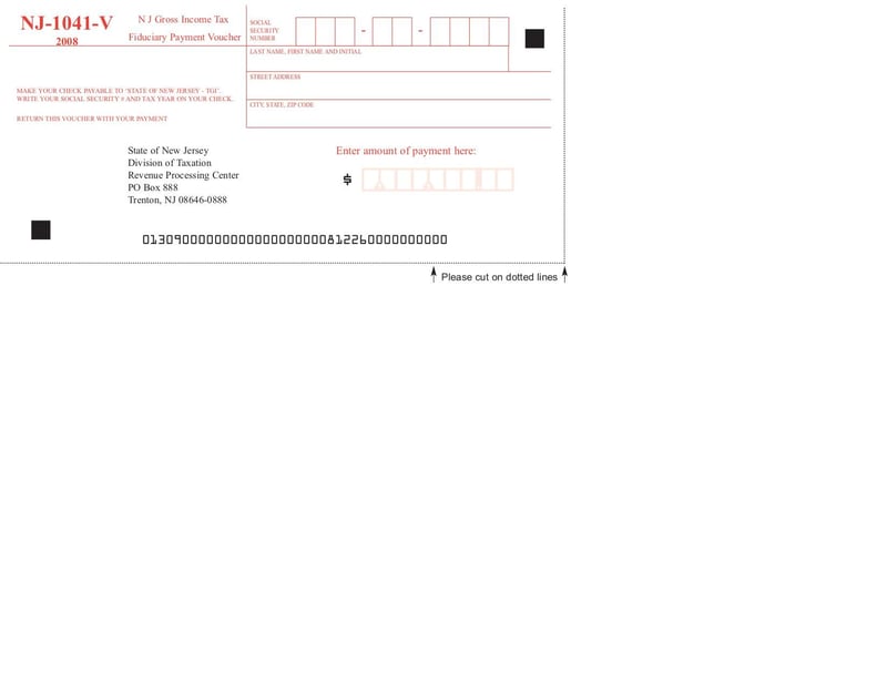 Large thumbnail of Form NJ-1041 - Oct 2018