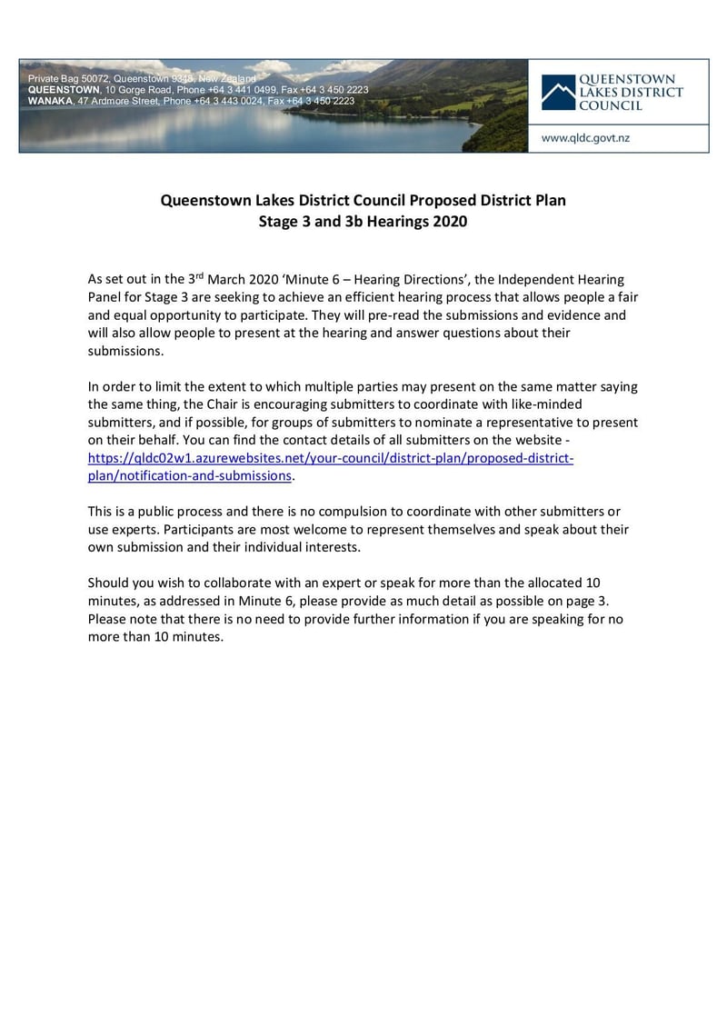 Large thumbnail of QLDC PDP Hearings Form Stage 3 and 3b - Mar 2020