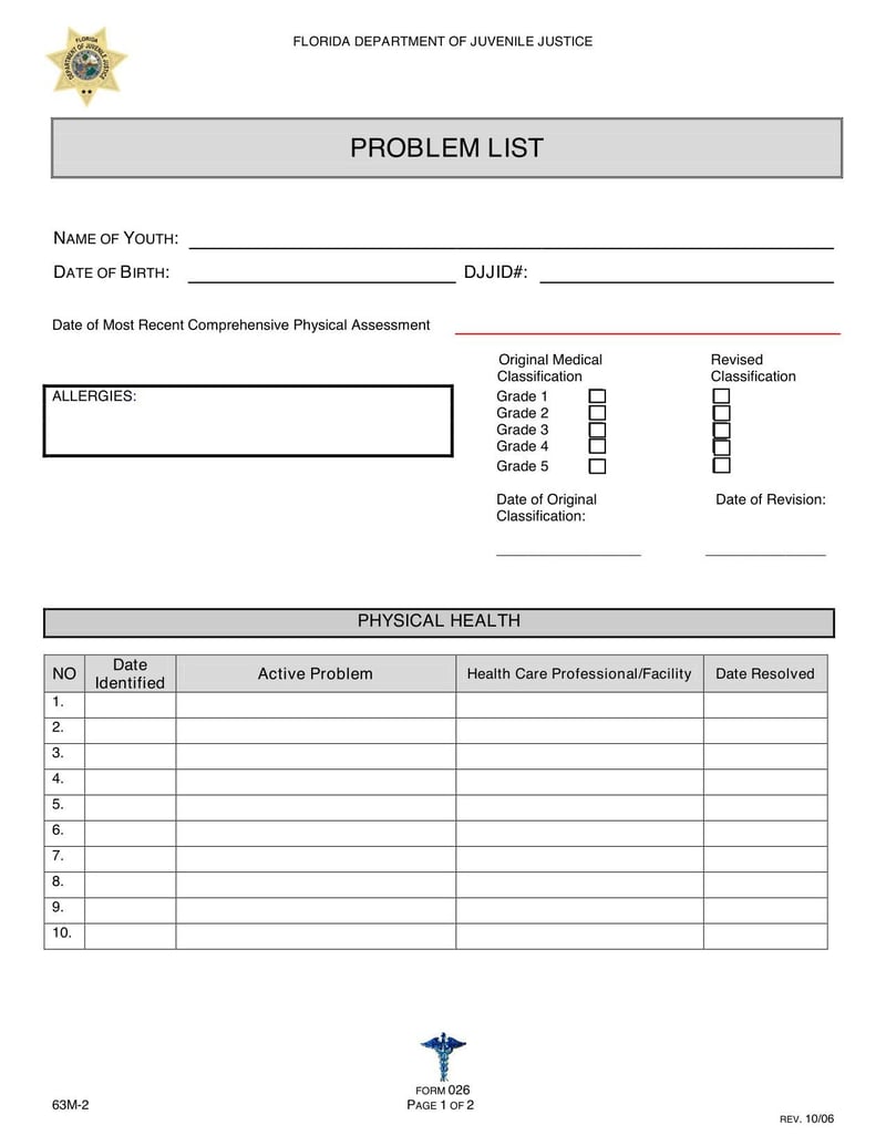 Large thumbnail of Florida Health Problem List