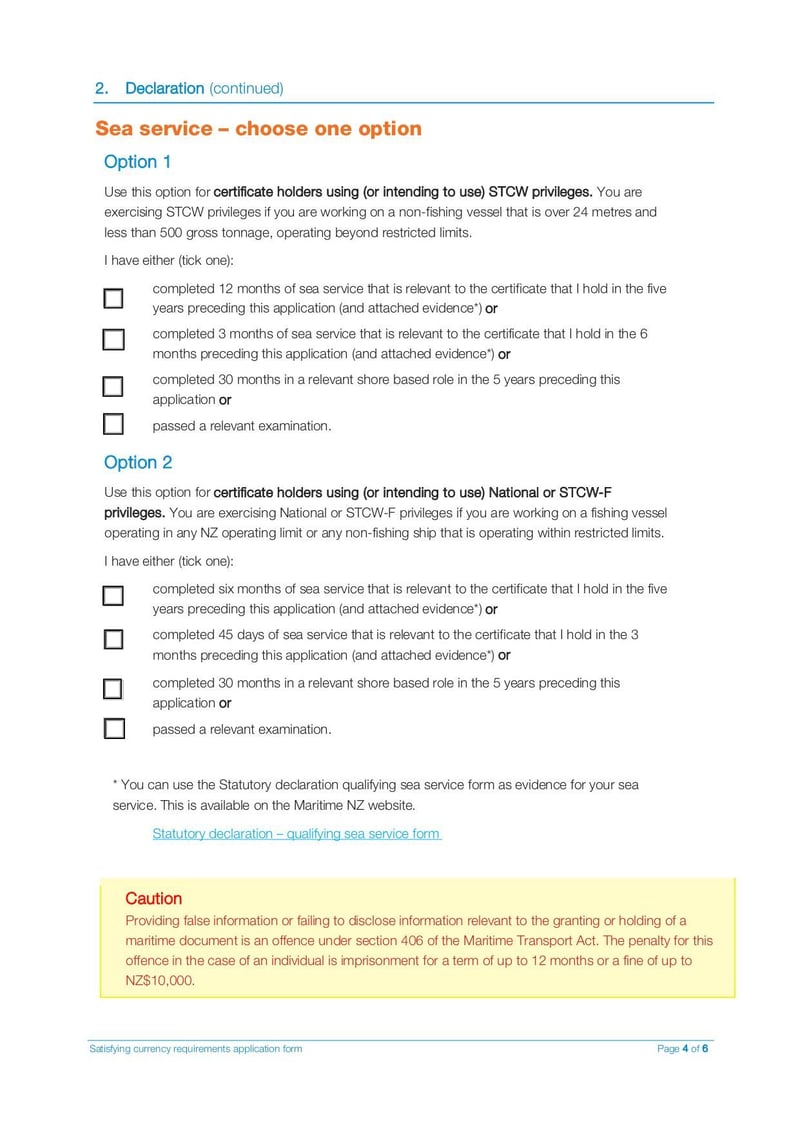 Large thumbnail of Satisfying Currency Requirements Application Form - Oct 2021