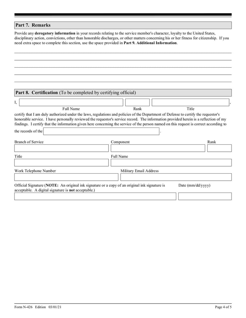 Large thumbnail of Form N-426 - Mar 2023