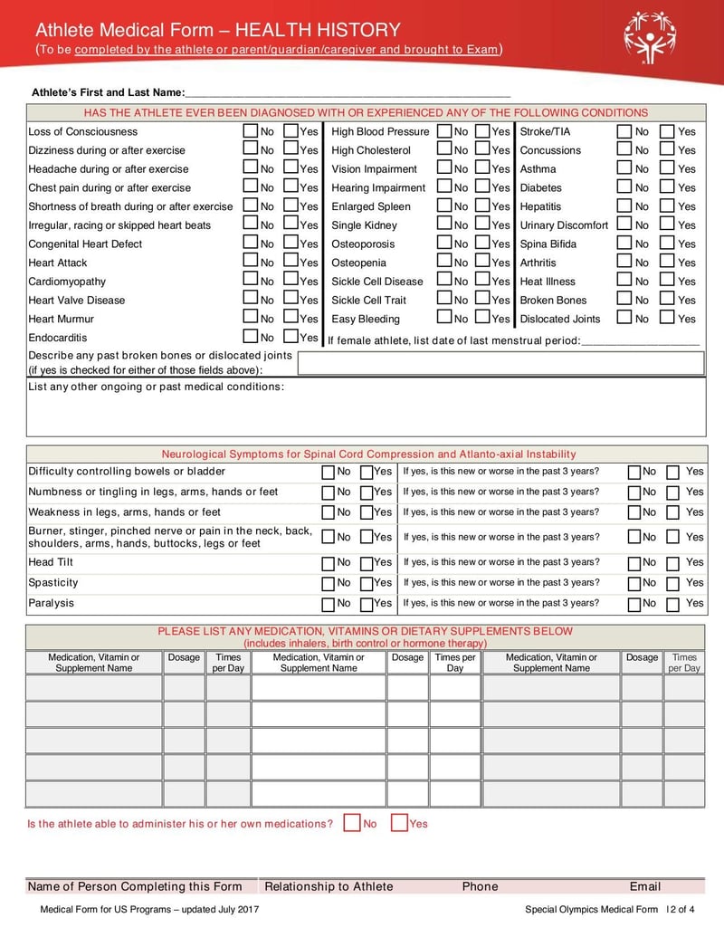 Large thumbnail of SOTX Registration and Medical Form - Sep 2017