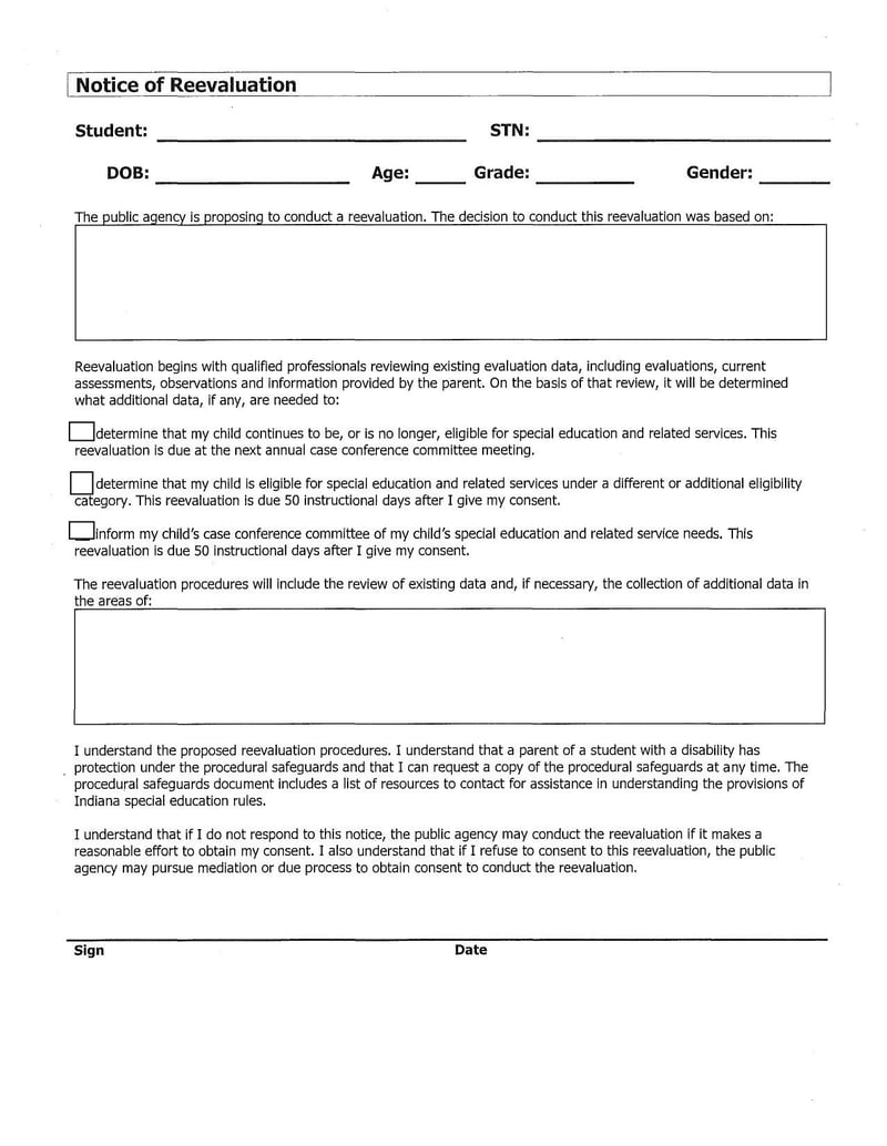 Large thumbnail of East Allen County Schools Notice of Reevaluation