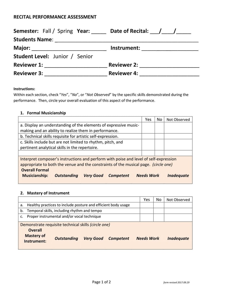 Large thumbnail of University of the Pacific Recital Performance Assessment