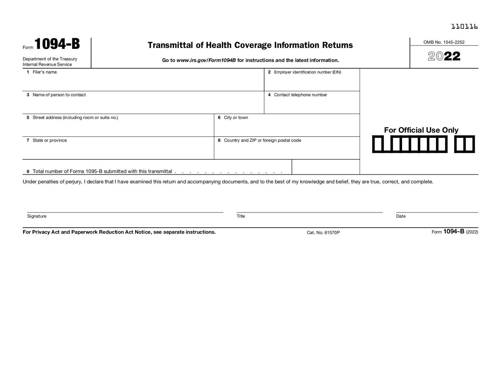 form 1094-b | fill and sign online with lumin