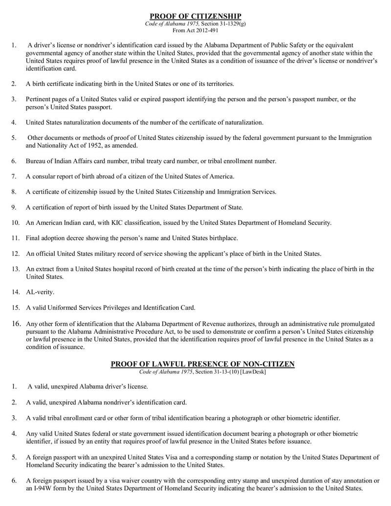 Large thumbnail of Declaration of U.S. Citizenship or Lawful Presence of an Alien - Sep 2019