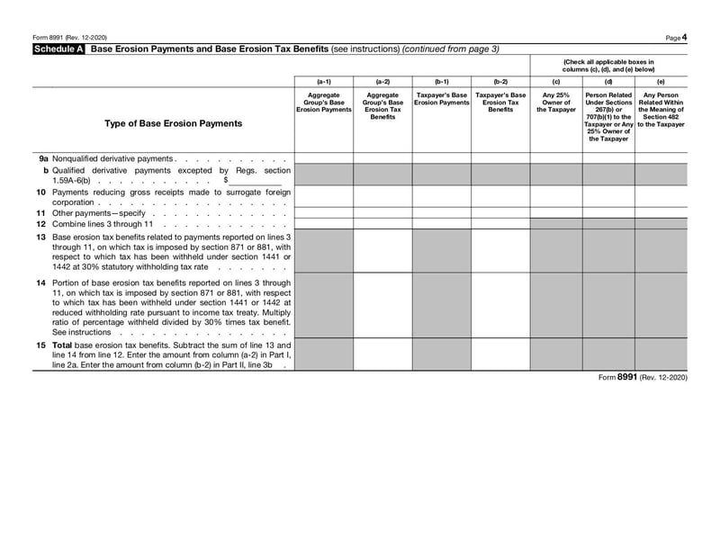 Large thumbnail of Form 8991 - Dec 2020