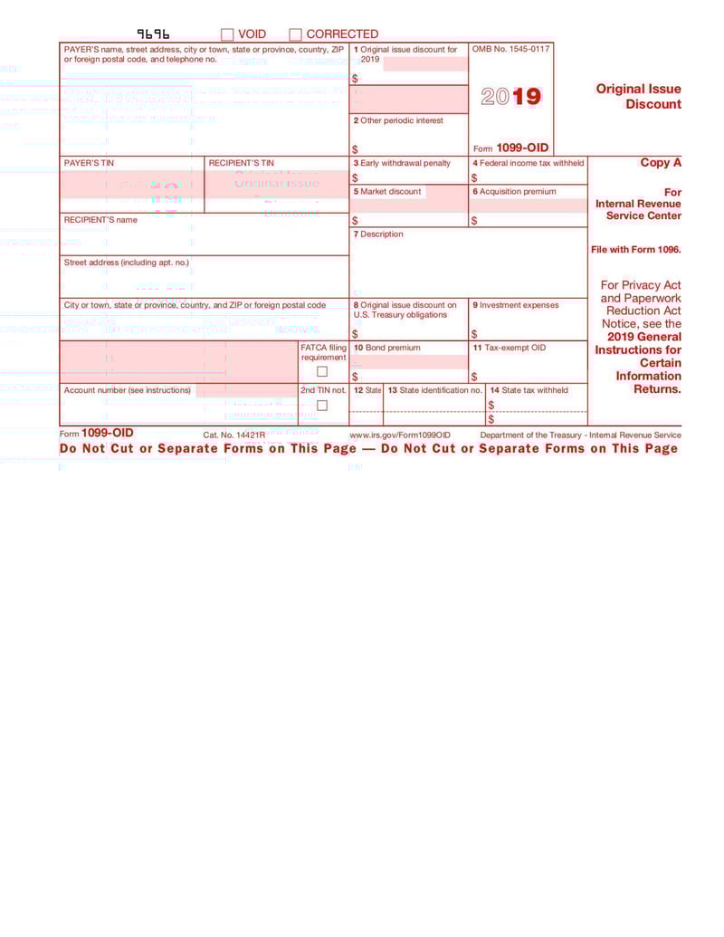 Large thumbnail of Form 1099-OID - Sep 2018