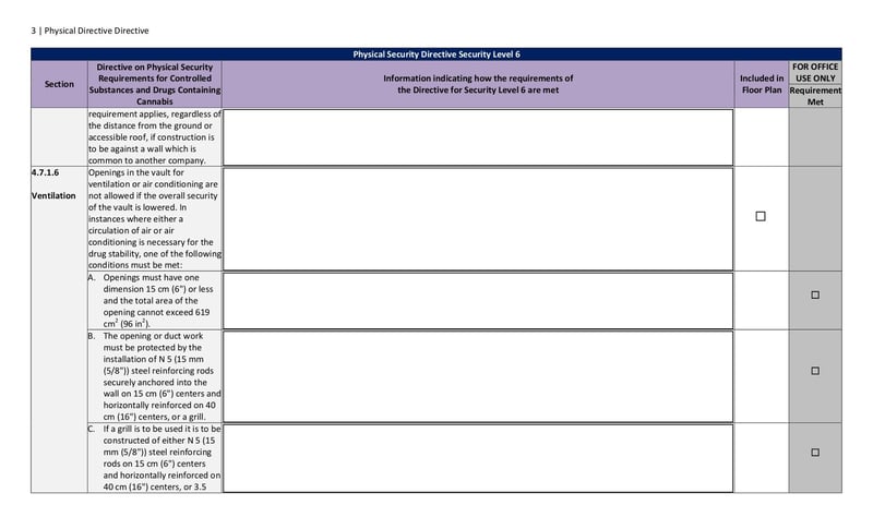 Large thumbnail of Physical Security Directive Security Level 6 - Mar 2019