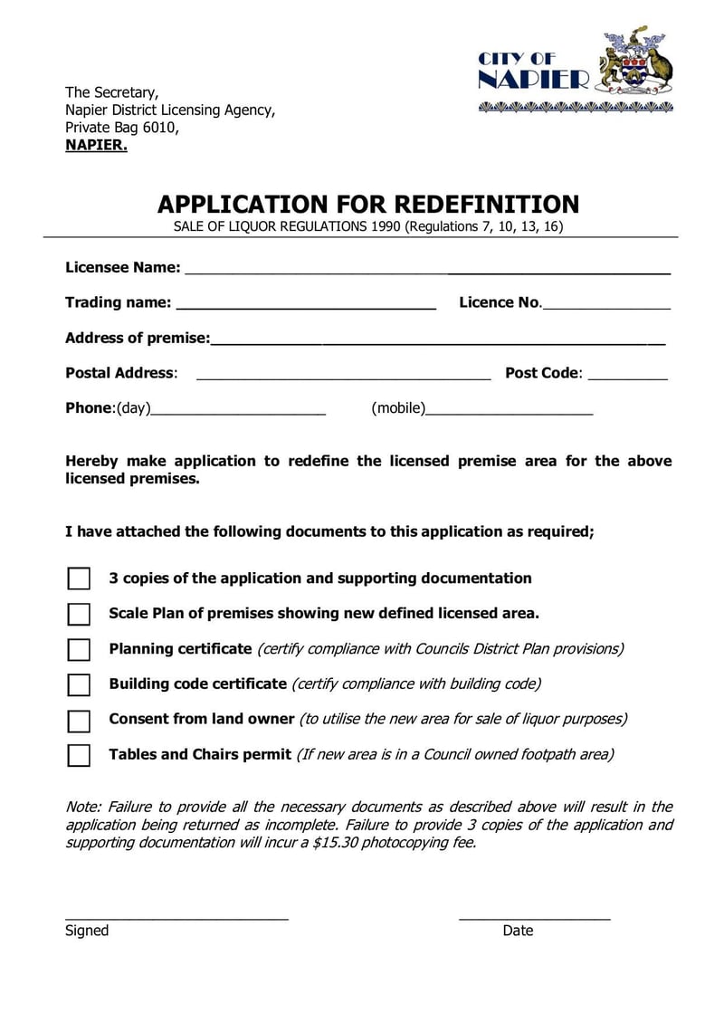 Large thumbnail of Application for Redefinition - Oct 2015