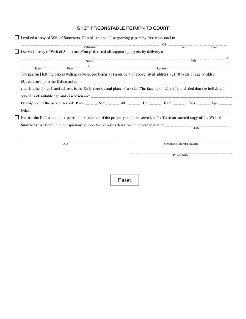 Large thumbnail of Maryland District Court Civil Forms - DC-CV-089 - Sep 2017