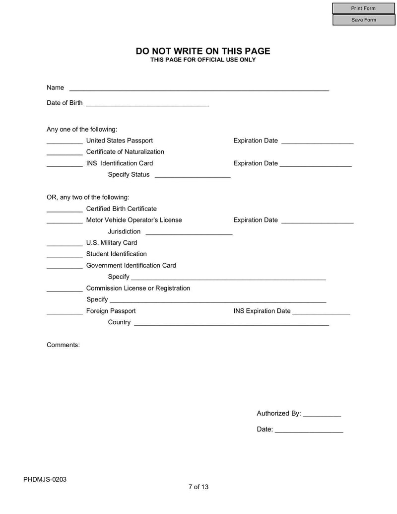 Large thumbnail of New Jersey Supplemental Form and Multi Jurisdictional Personal History Disclosure Form - Jan 2013
