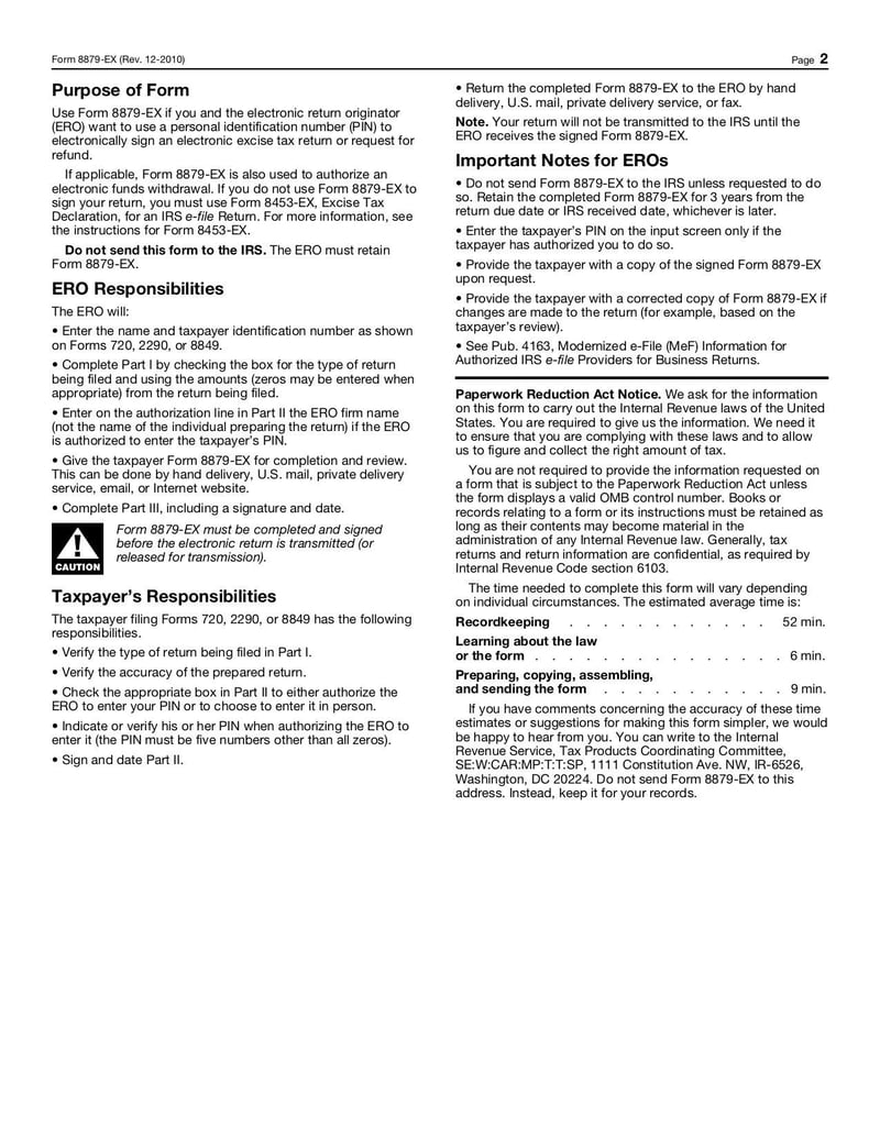Large thumbnail of Form 8879-EX - Dec 2010