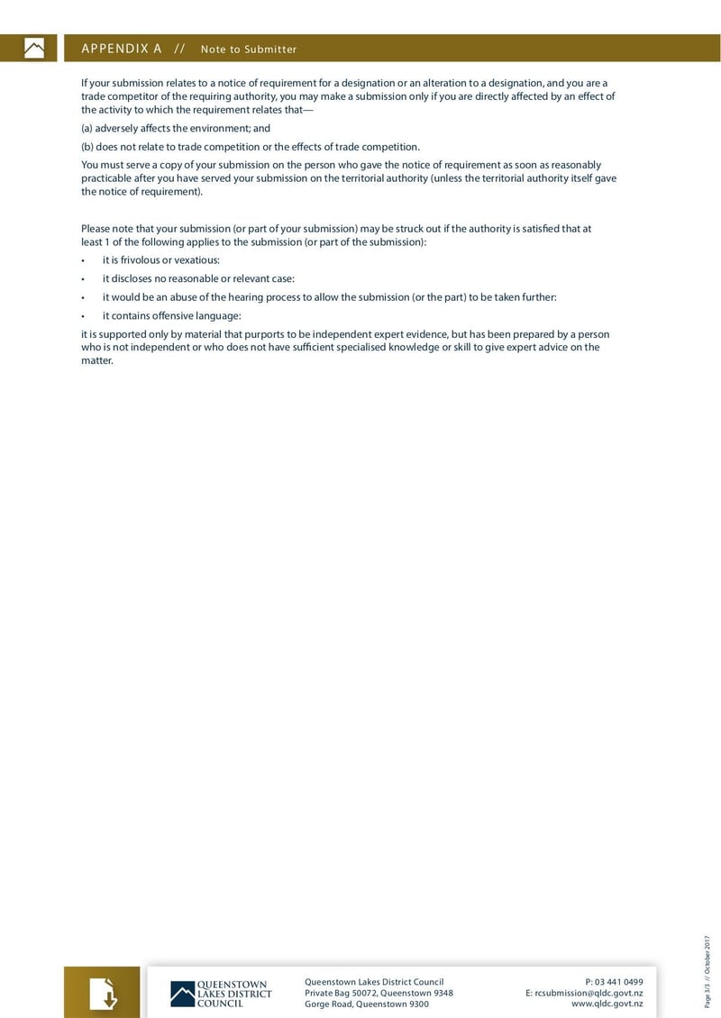 Large thumbnail of QLDC Submission Form 21 Notified Resource Consent - Oct 2017