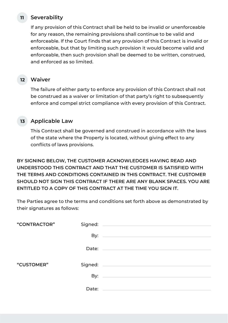 Large thumbnail of Painting Contract Template