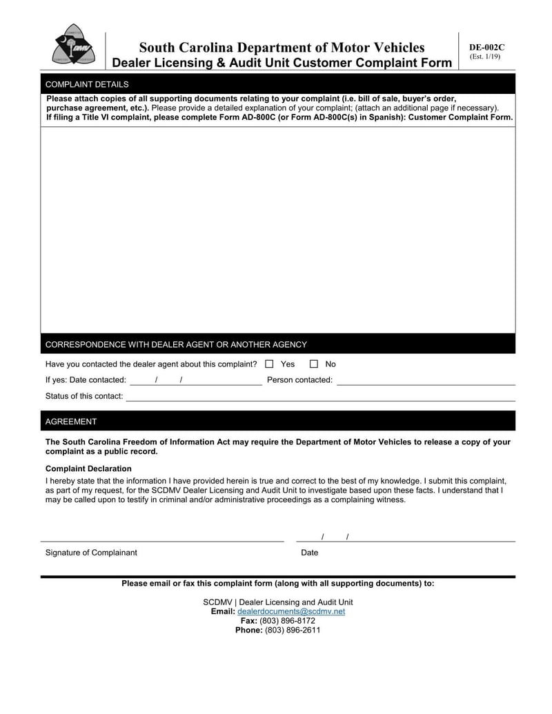 Large thumbnail of Form DE-002C