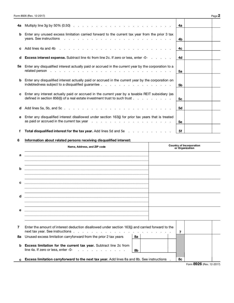 Thumbnail of Form 8926 - Dec 2017 - page 1