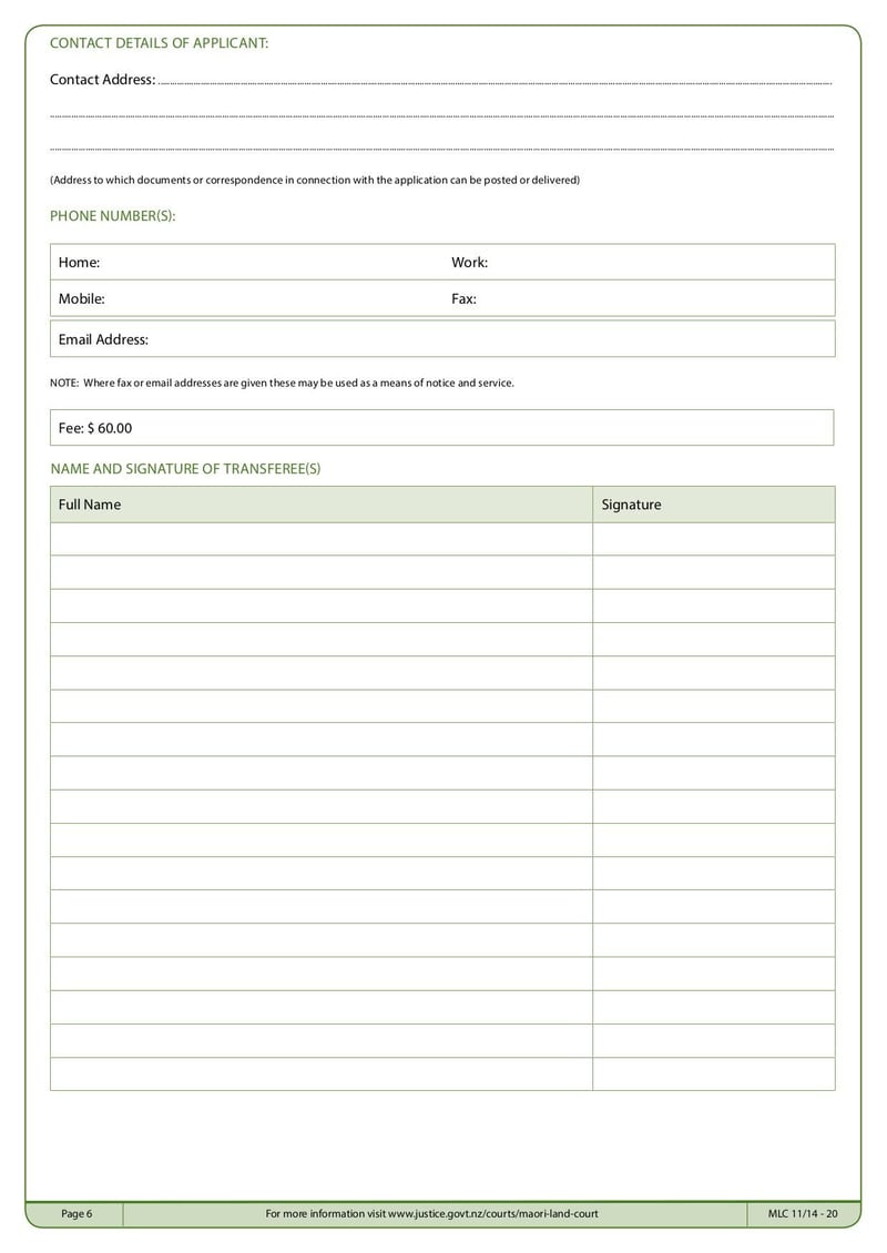 Large thumbnail of MLC Form 30 Application for Vesting Order - Oct 2015