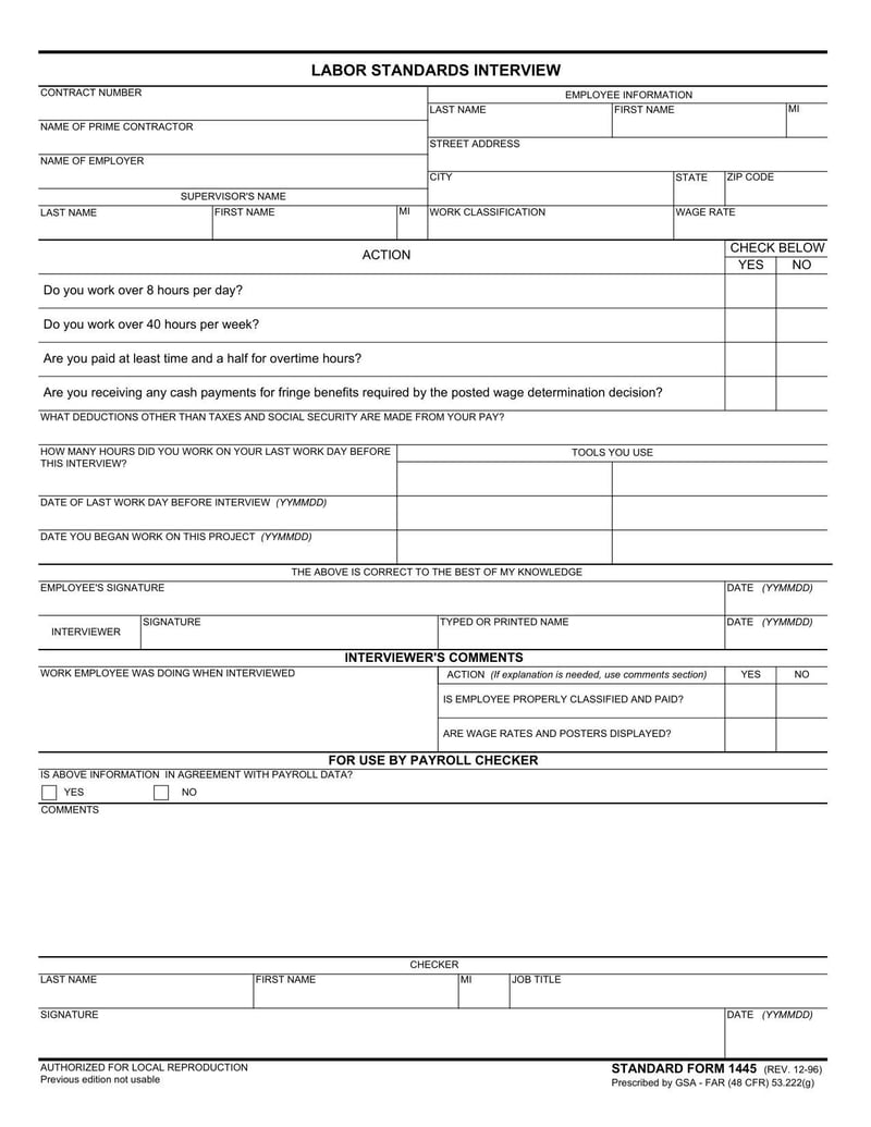 Large thumbnail of Standard Form 1445