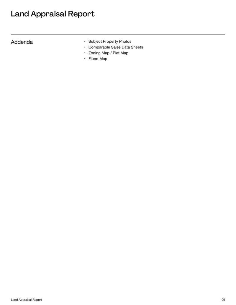 Land Appraisal Report Template helps assess the value of a land parcel for purchase, sale, or development decisions