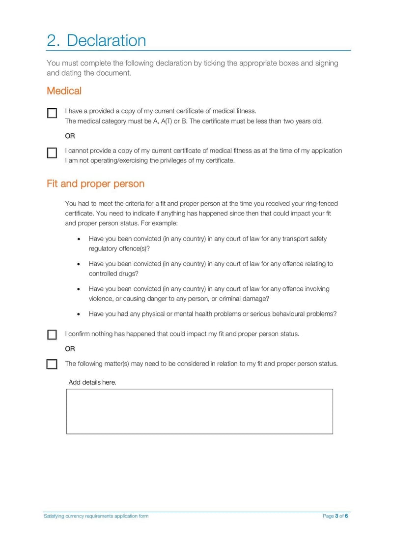 Large thumbnail of Satisfying Currency Requirements Application Form - Oct 2021