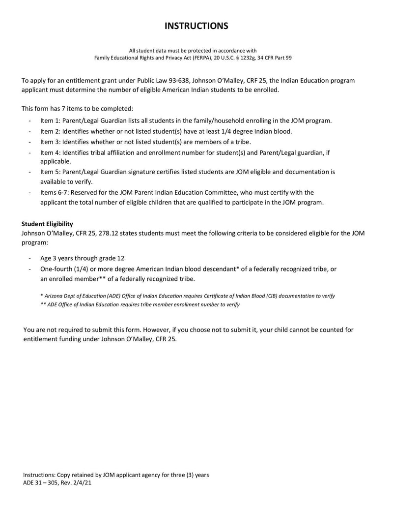 Large thumbnail of Student Enrollment/Certification of Eligibility - Feb 2021