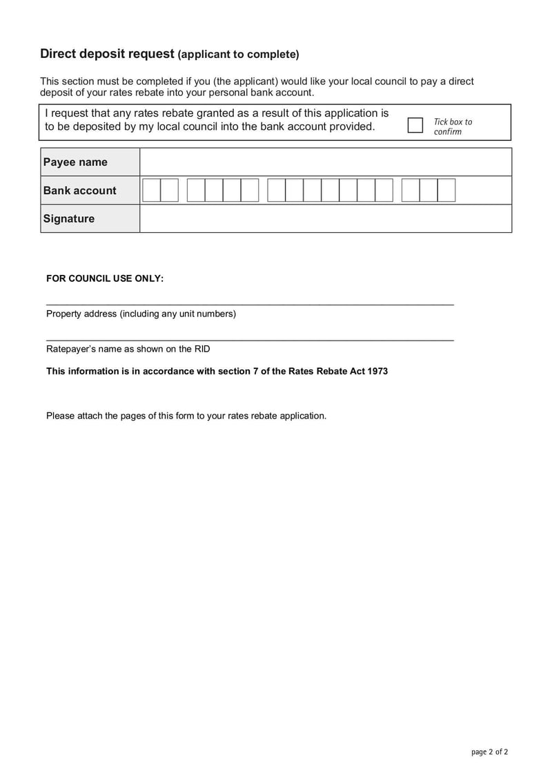 Large thumbnail of Rates Rebates Declaration Owner Occupier Flat - Apr 2022