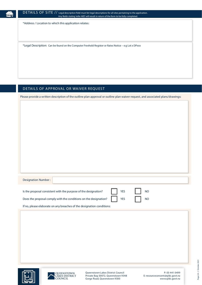 Large thumbnail of Form Outline Plan Approval Waiver - Oct 2021