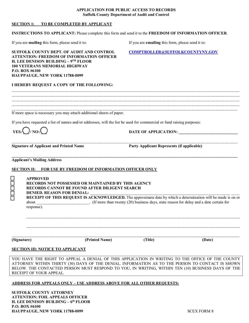 Large thumbnail of SCEX Form 8 - Jan 2017