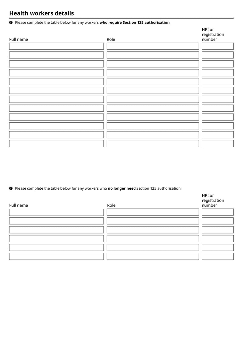 Application for Section 125 Authorisation | Fill and sign online with Lumin for Free Section 125 Plan Document Template