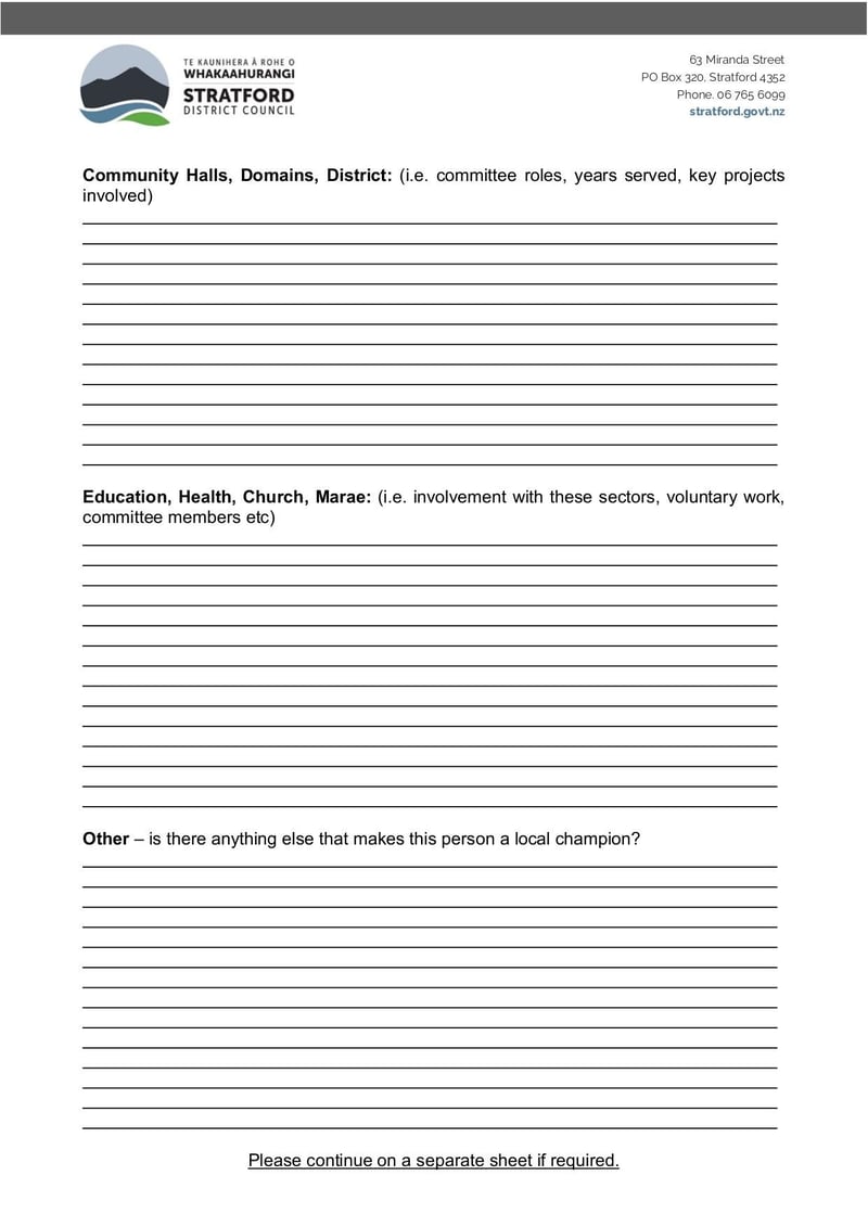 Large thumbnail of Nomination Form - Citizen Award 2022 - Jan 2022