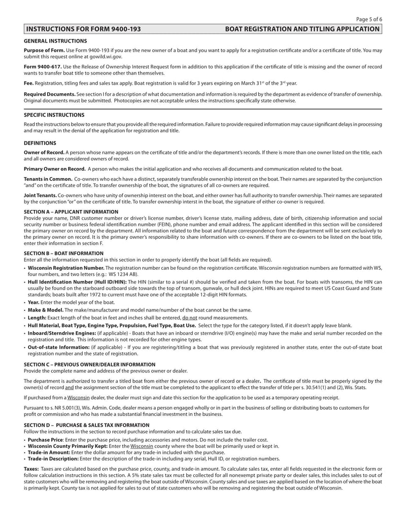 Large thumbnail of Form 9400‐193