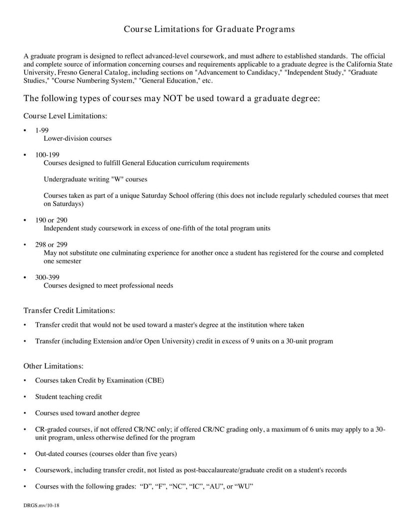 Large thumbnail of California State University Program Adjustment Request for a Graduate Degree